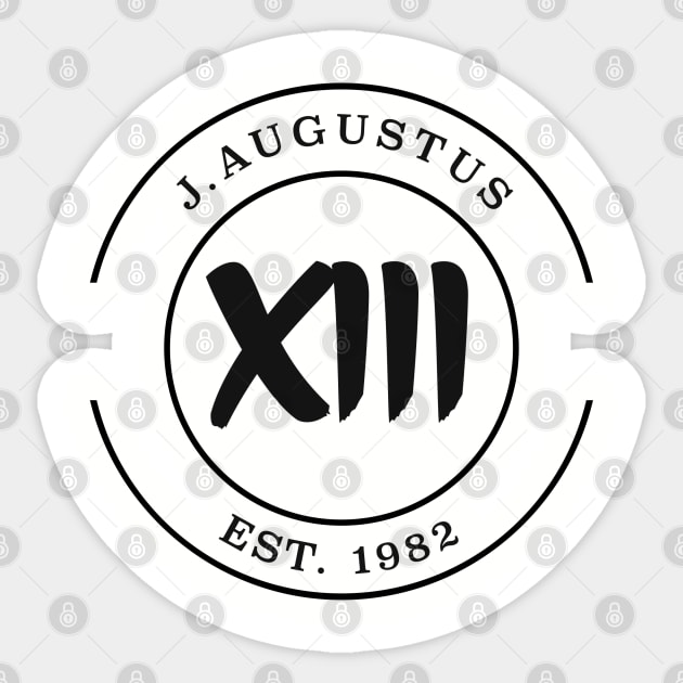 J. Augustus Youtube badge black Sticker by J. Augustus